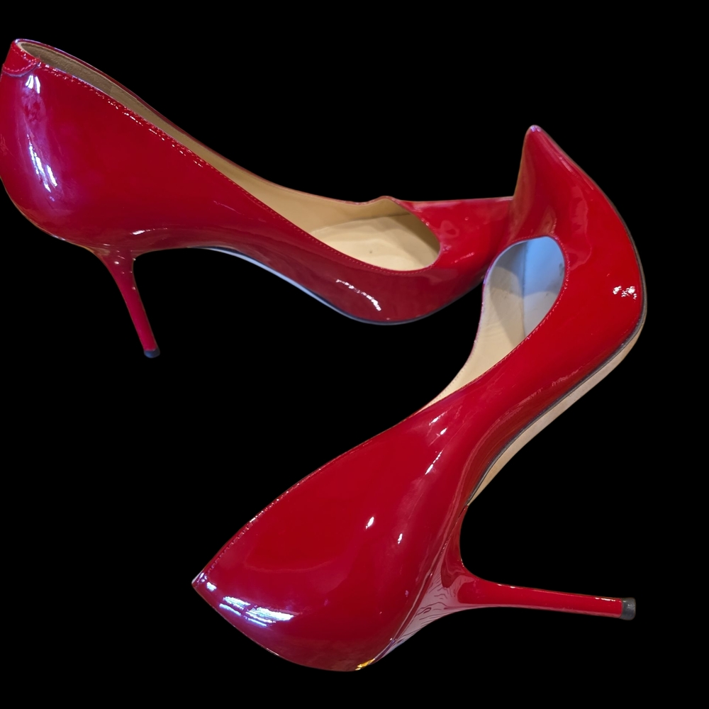 Jimmy Choo Bold Red Patent Heels - Picture 9 of 10
